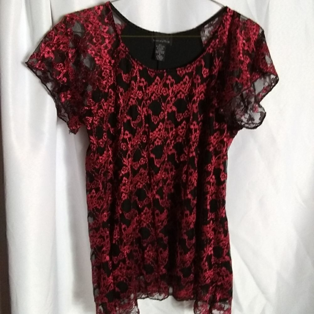 Brittany Black sparkling top